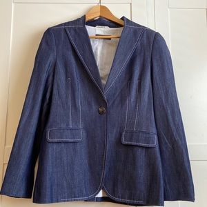 Escada - Womens Sacco blazer in denim.